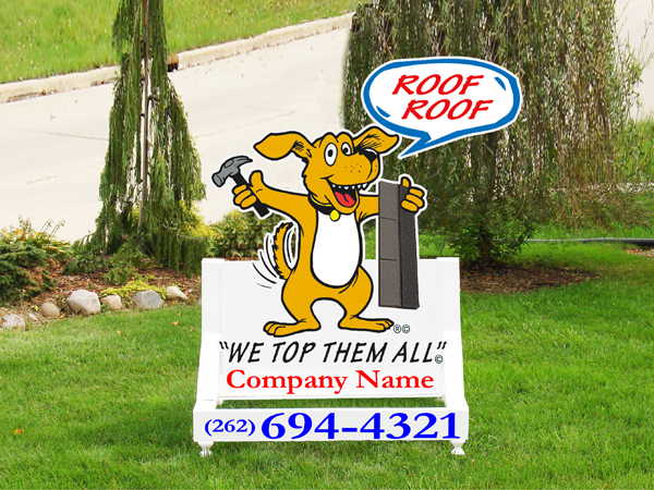 roofing yard signs
